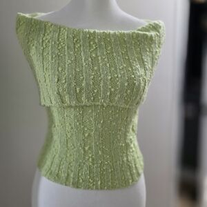 Trendy Boutique Light Green Off-the-Shoulder Sweater